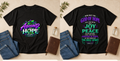 Abound in Hope | Romans 15:13 Men's Christian T-Shirt – Black front and back mockup
