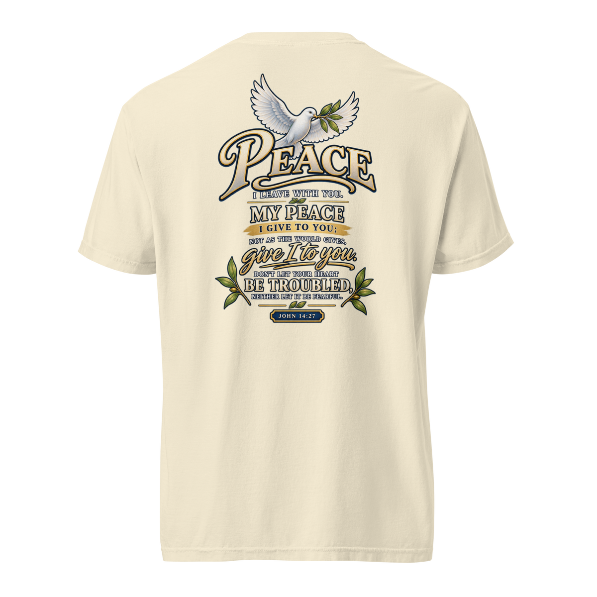 Do Not Be Troubled | John 14:27 Men's Christian T-Shirt