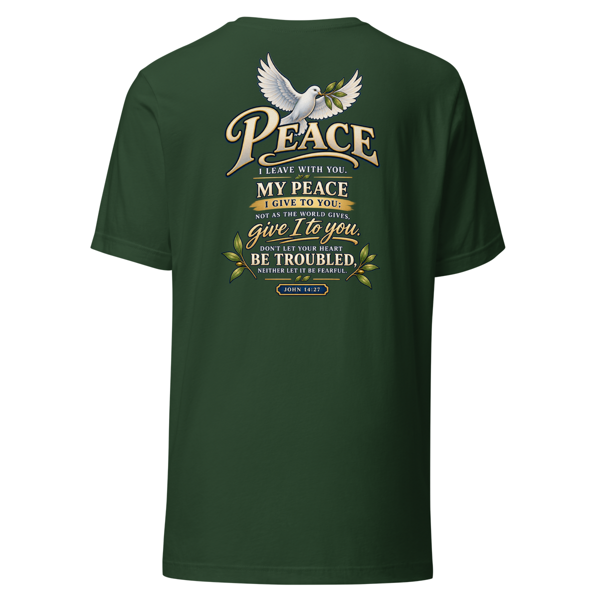 Do Not Be Troubled | John 14:27 Women's Christian T-Shirt