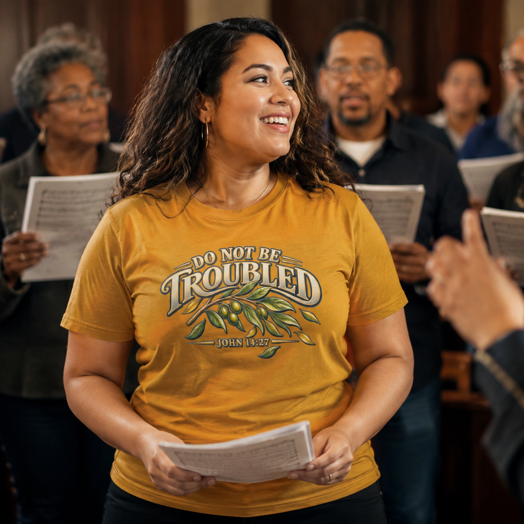 Do Not Be Troubled | John 14:27 Women's Christian T-Shirt
