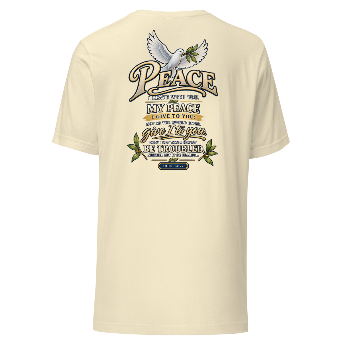 Do Not Be Troubled | John 14:27 Women's Christian T-Shirt