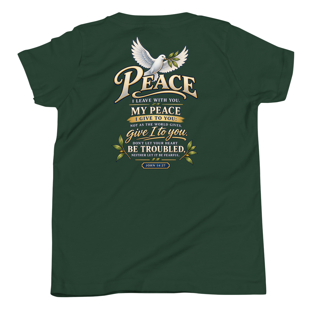 Do Not Be Troubled | John 14:27 Youth Christian T-Shirt