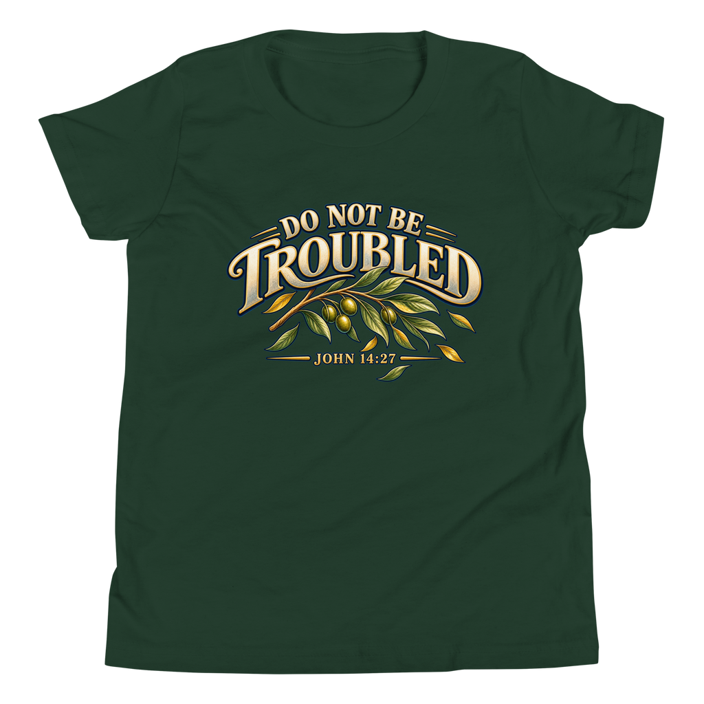 Do Not Be Troubled | John 14:27 Youth Christian T-Shirt