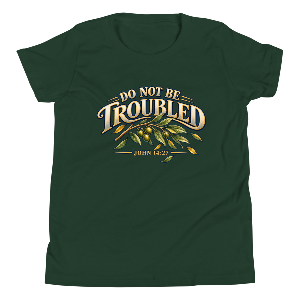 Do Not Be Troubled | John 14:27 Youth Christian T-Shirt