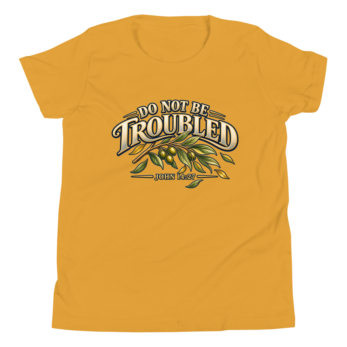 Do Not Be Troubled | John 14:27 Youth Christian T-Shirt