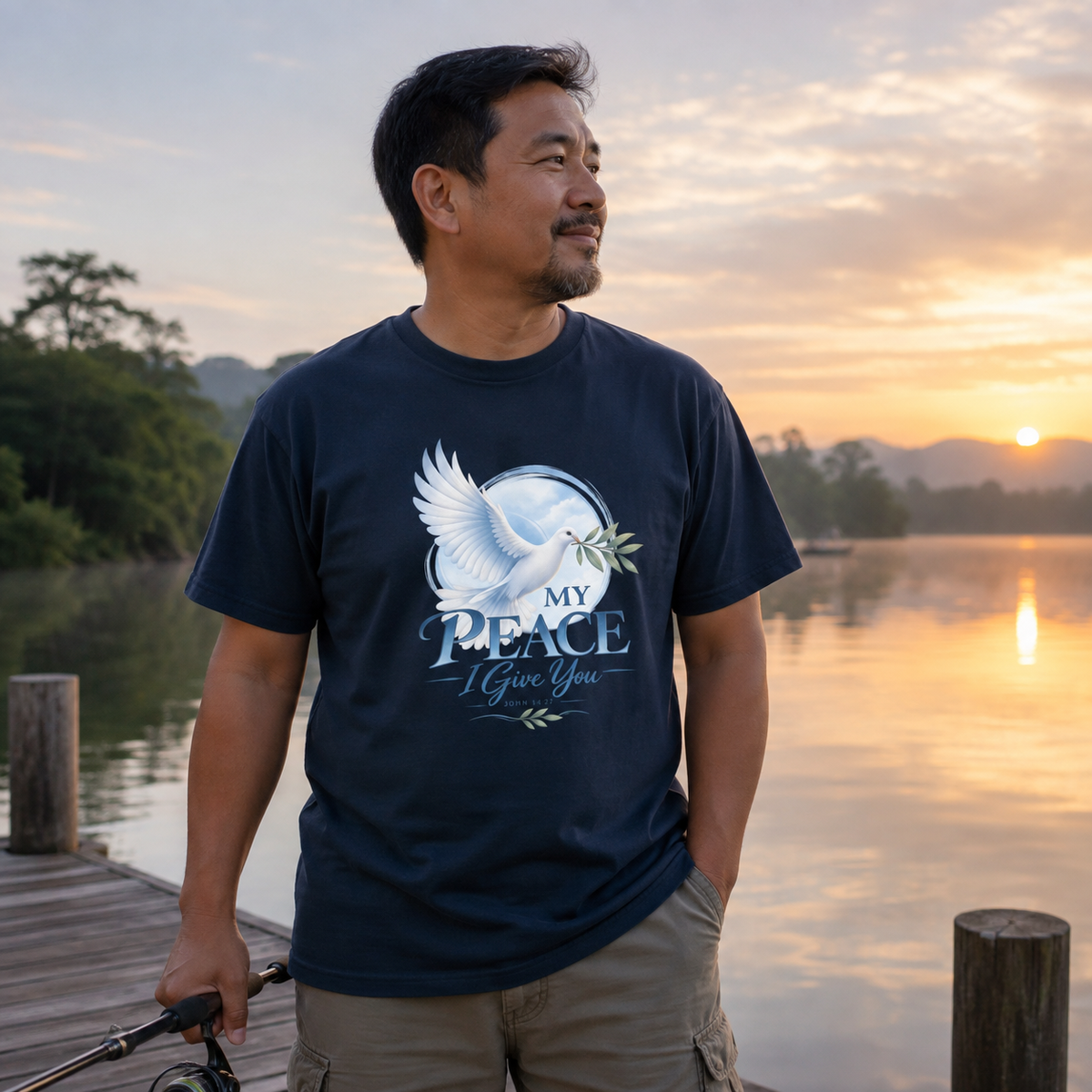 My Peace I Give You | John 14:27 Men's Christian T-Shirt