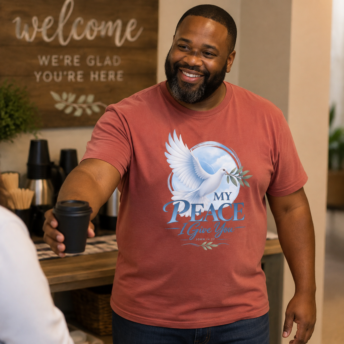 My Peace I Give You | John 14:27 Men's Christian T-Shirt
