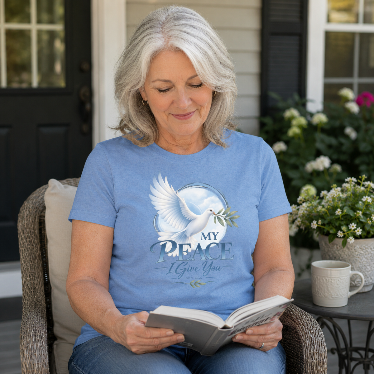 My Peace I Give You | John 14:27 Women's Christian T-Shirt