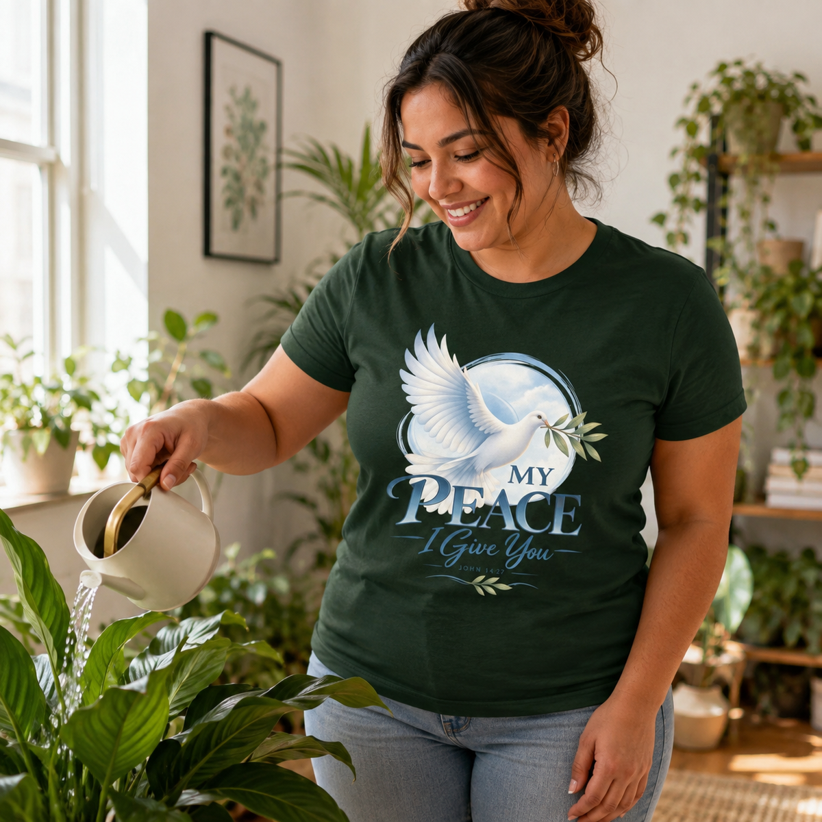 My Peace I Give You | John 14:27 Women's Christian T-Shirt