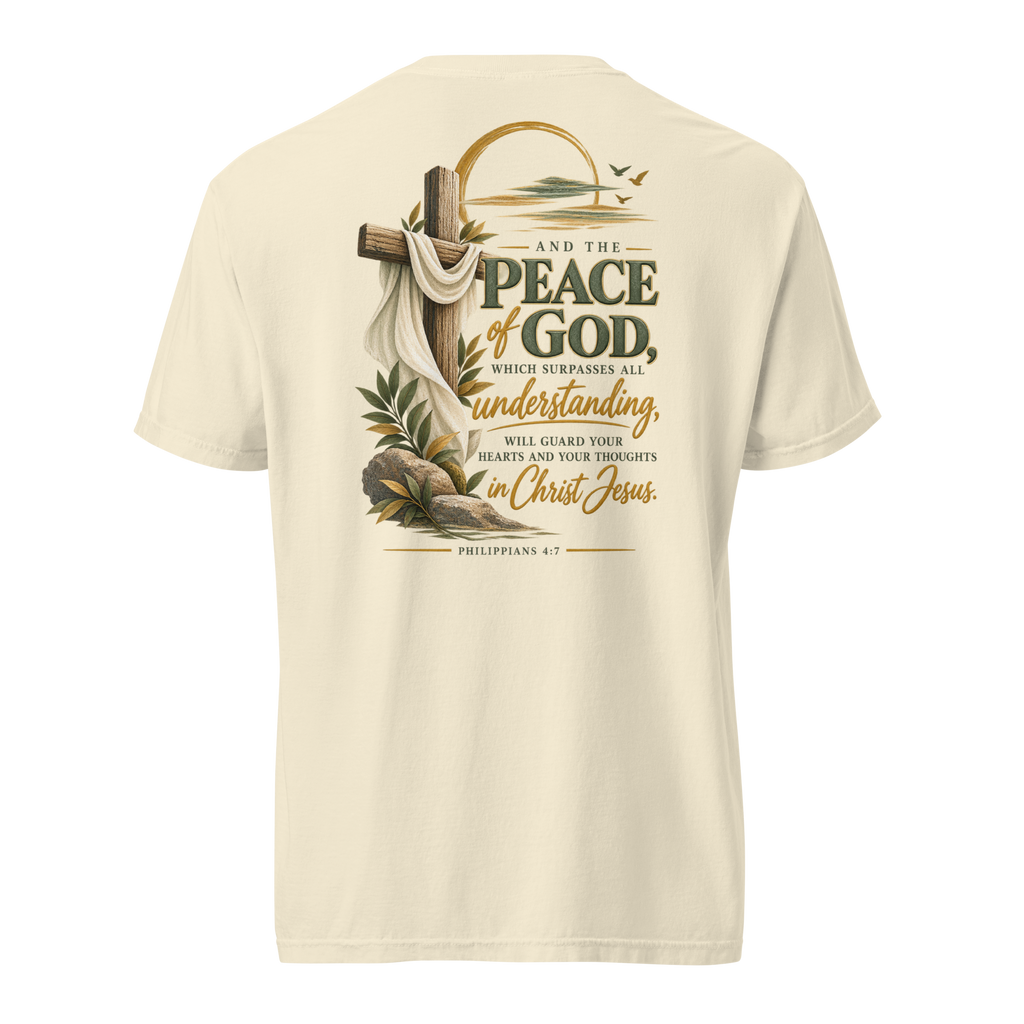 Peace Beyond Understanding | Philippians 4:7 Men's Christian T-Shirt
