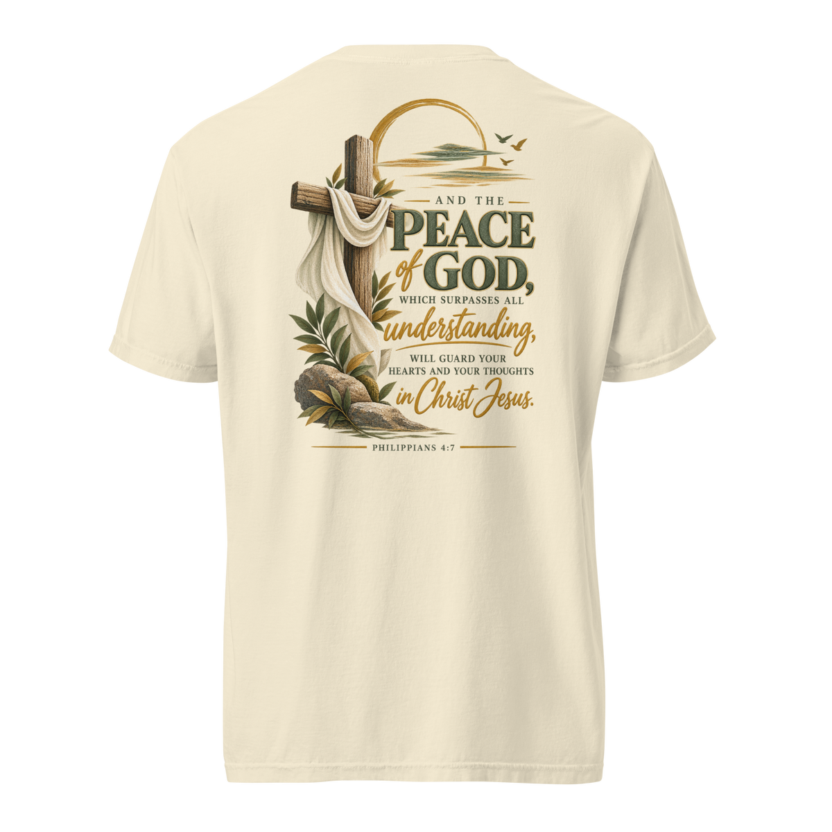 Peace Beyond Understanding | Philippians 4:7 Men's Christian T-Shirt