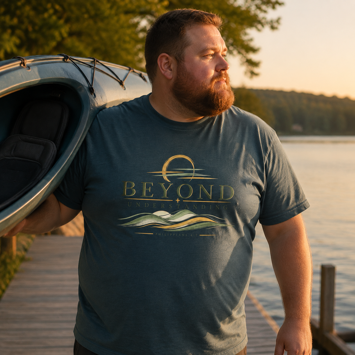 Peace Beyond Understanding | Philippians 4:7 Men's Christian T-Shirt