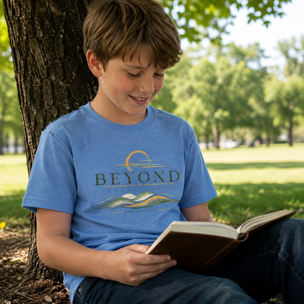 Peace Beyond Understanding | Philippians 4:7 Youth Christian T-Shirt