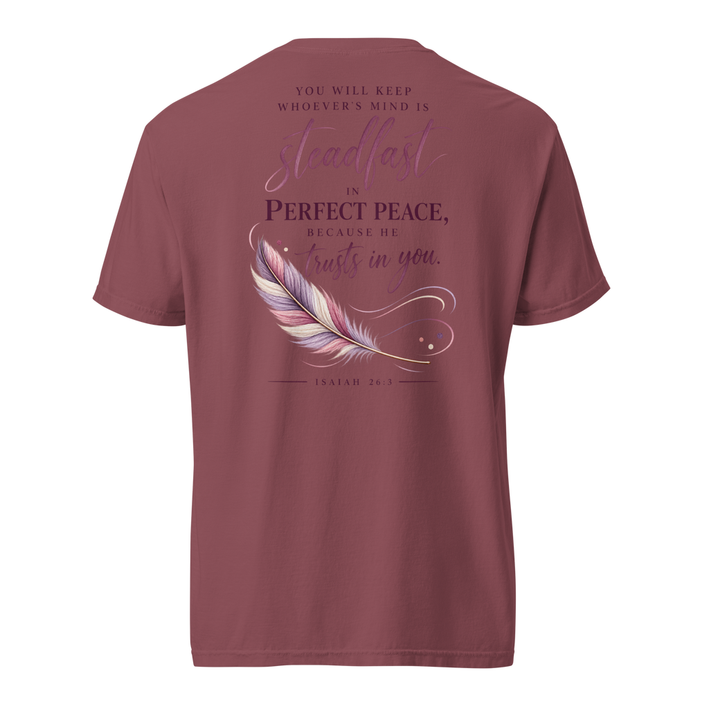 Perfect Peace | Isaiah 26:3 Men's Christian T-Shirt