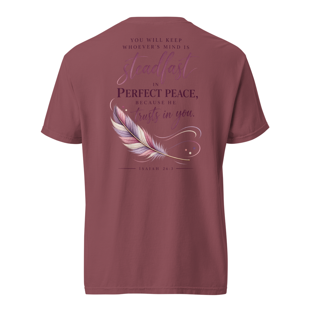 Perfect Peace | Isaiah 26:3 Men's Christian T-Shirt