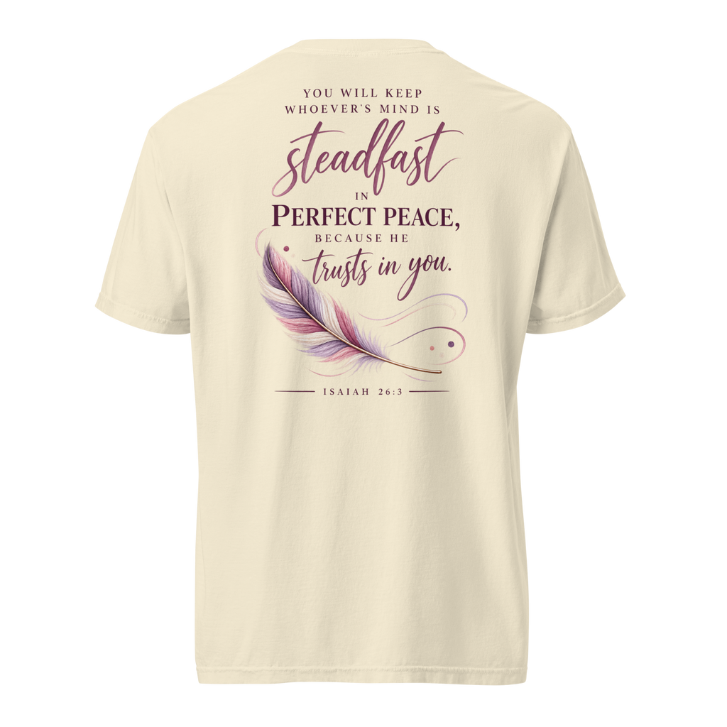 Perfect Peace | Isaiah 26:3 Men's Christian T-Shirt