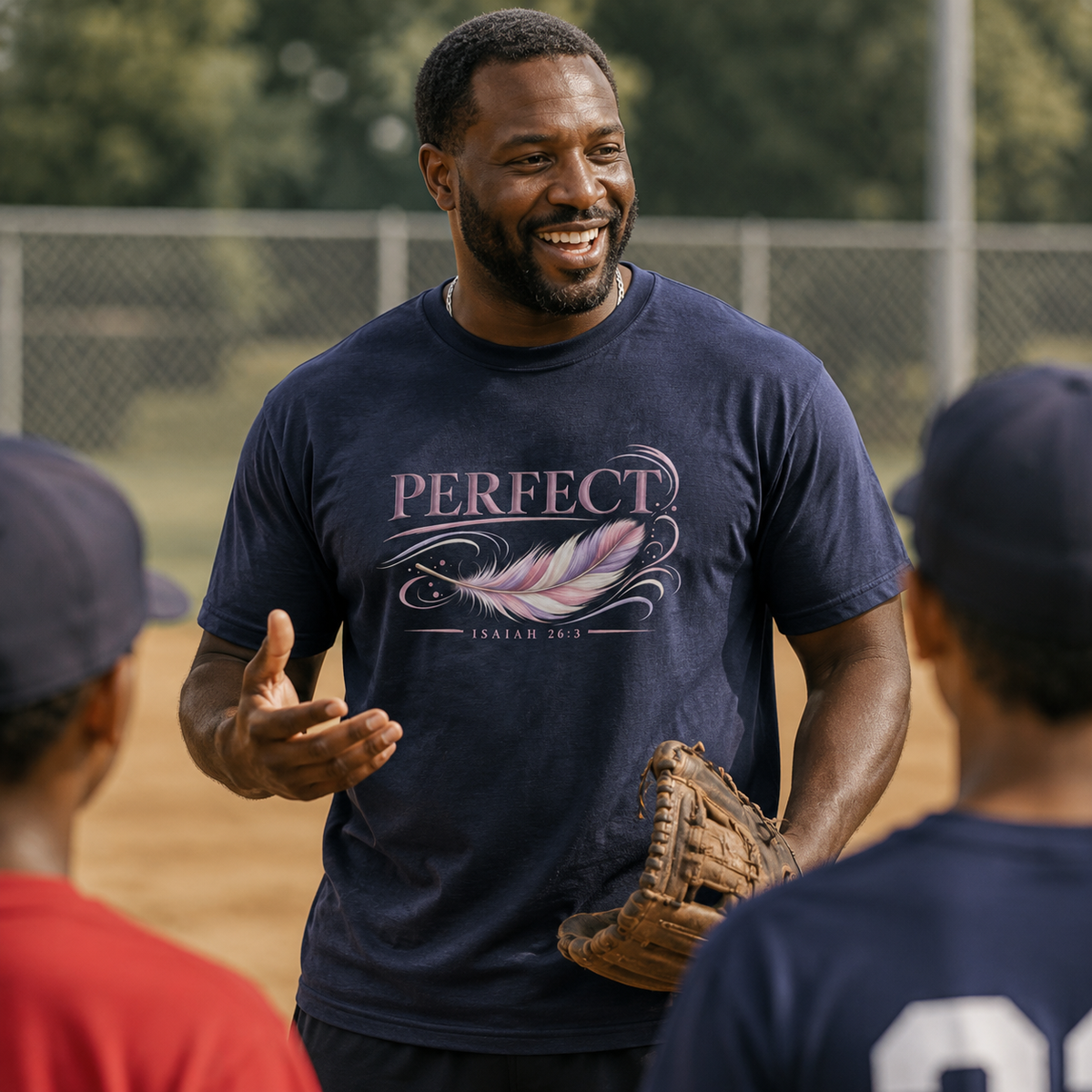Perfect Peace | Isaiah 26:3 Men's Christian T-Shirt