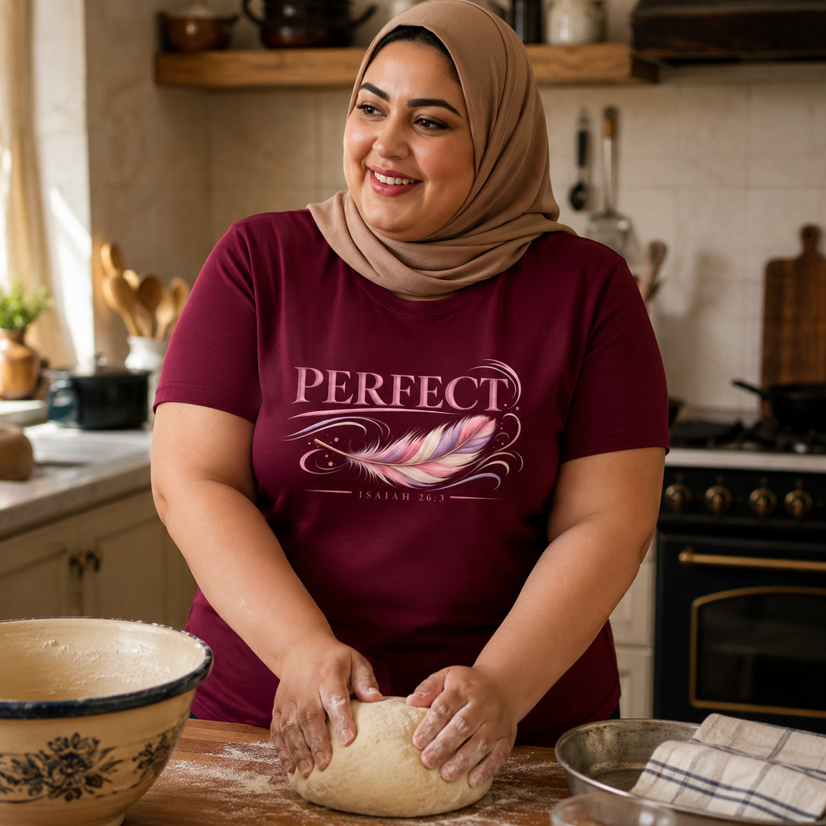 Perfect Peace | Isaiah 26:3 Women's Christian T-Shirt