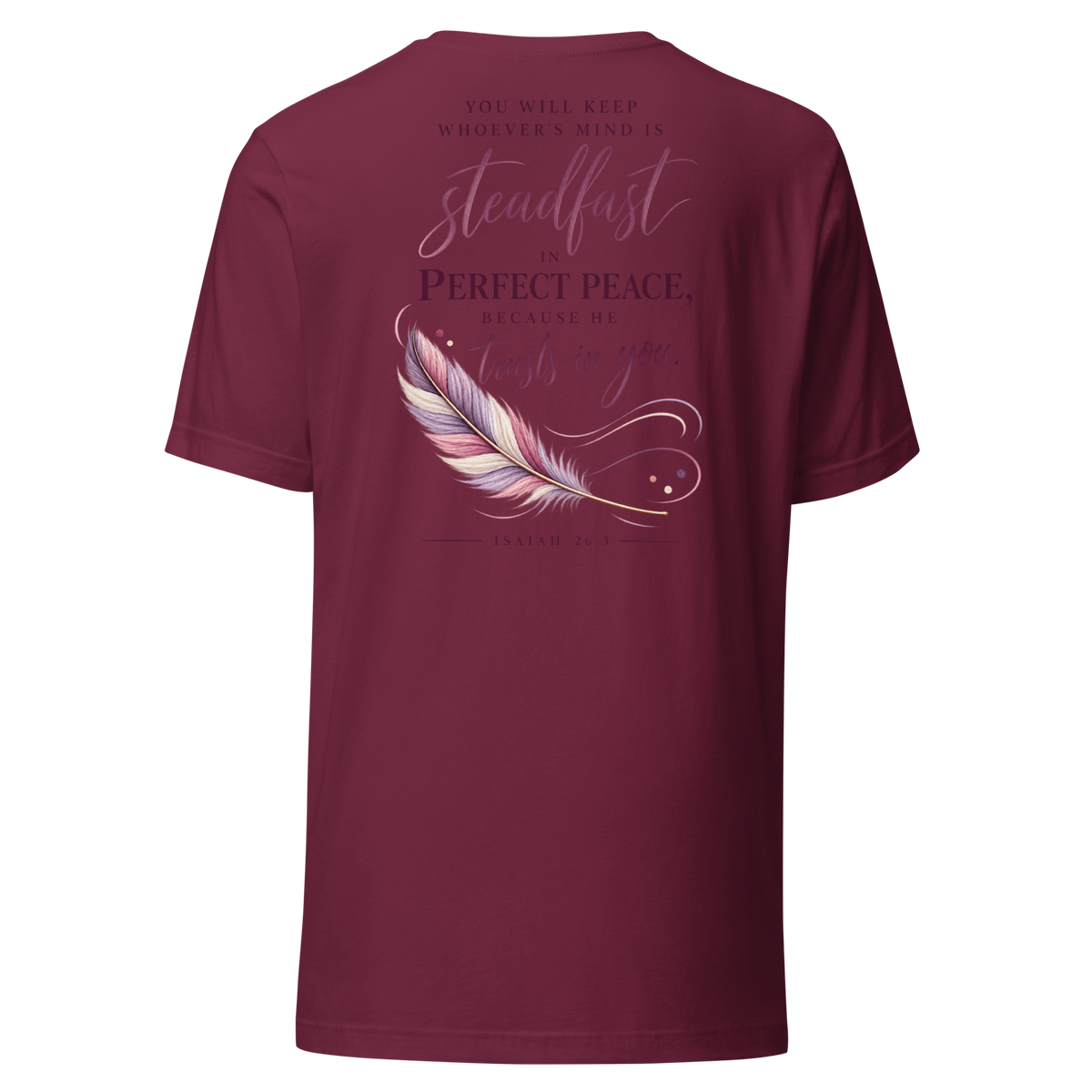 Perfect Peace | Isaiah 26:3 Women's Christian T-Shirt
