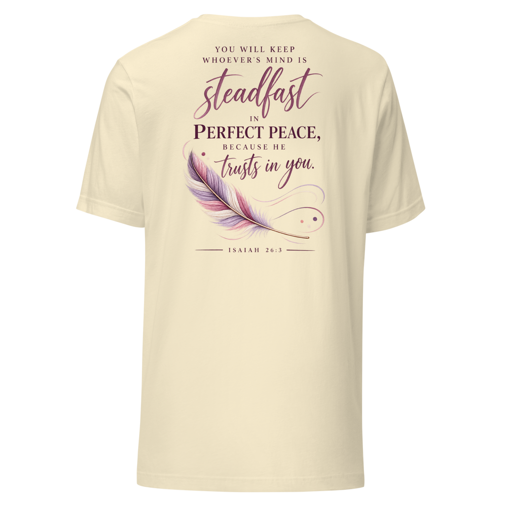 Perfect Peace | Isaiah 26:3 Women's Christian T-Shirt