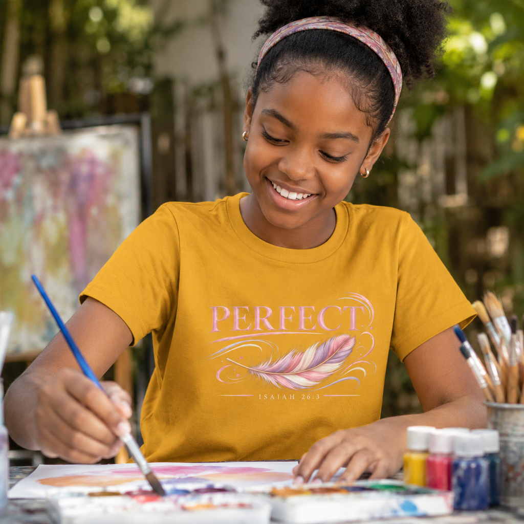 Perfect Peace | Isaiah 26:3 Youth Christian T-Shirt