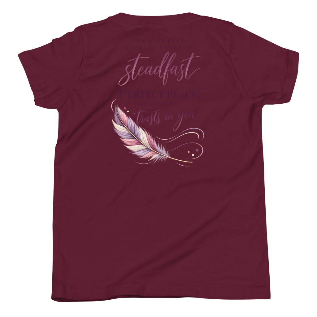 Perfect Peace | Isaiah 26:3 Youth Christian T-Shirt