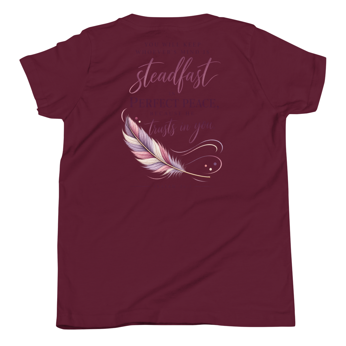 Perfect Peace | Isaiah 26:3 Youth Christian T-Shirt