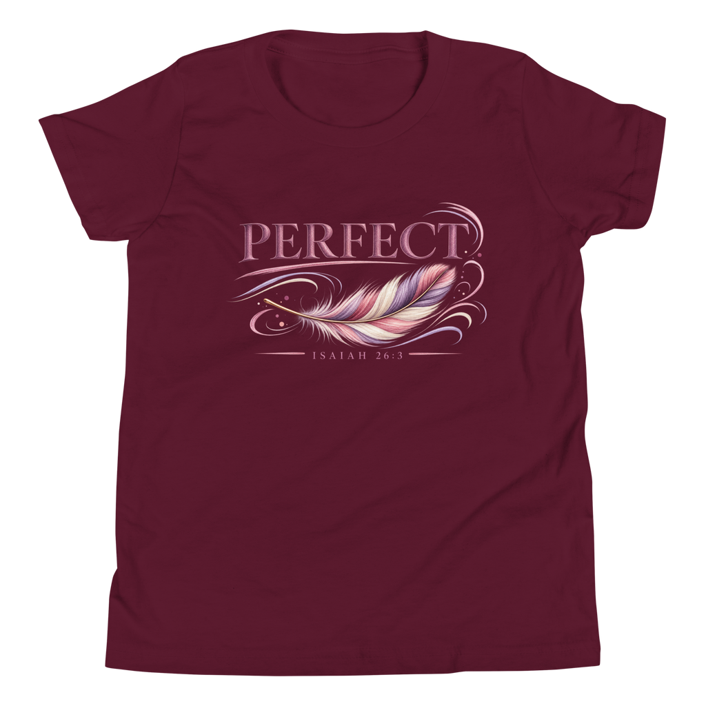 Perfect Peace | Isaiah 26:3 Youth Christian T-Shirt