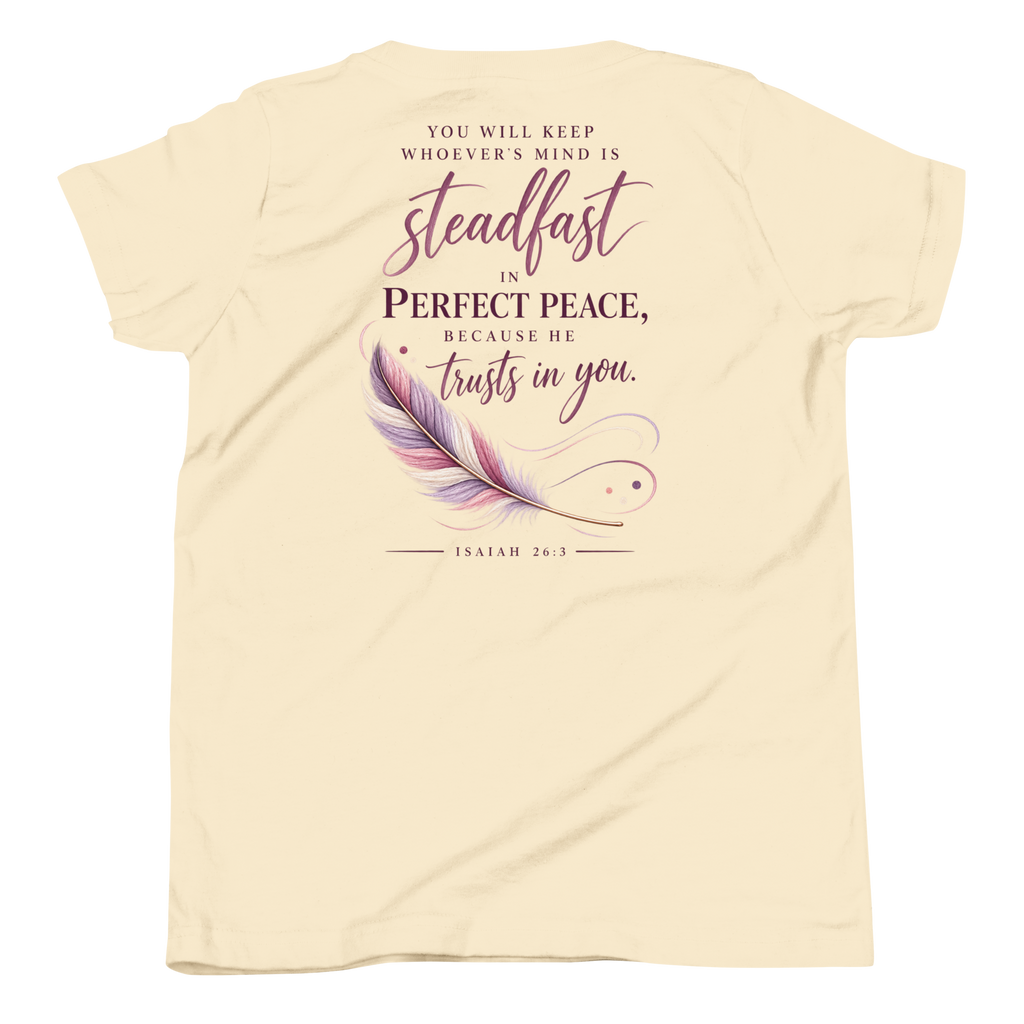 Perfect Peace | Isaiah 26:3 Youth Christian T-Shirt