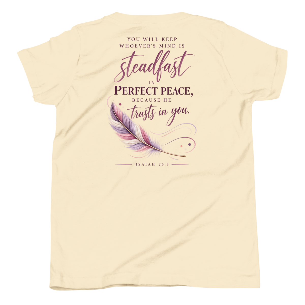 Perfect Peace | Isaiah 26:3 Youth Christian T-Shirt