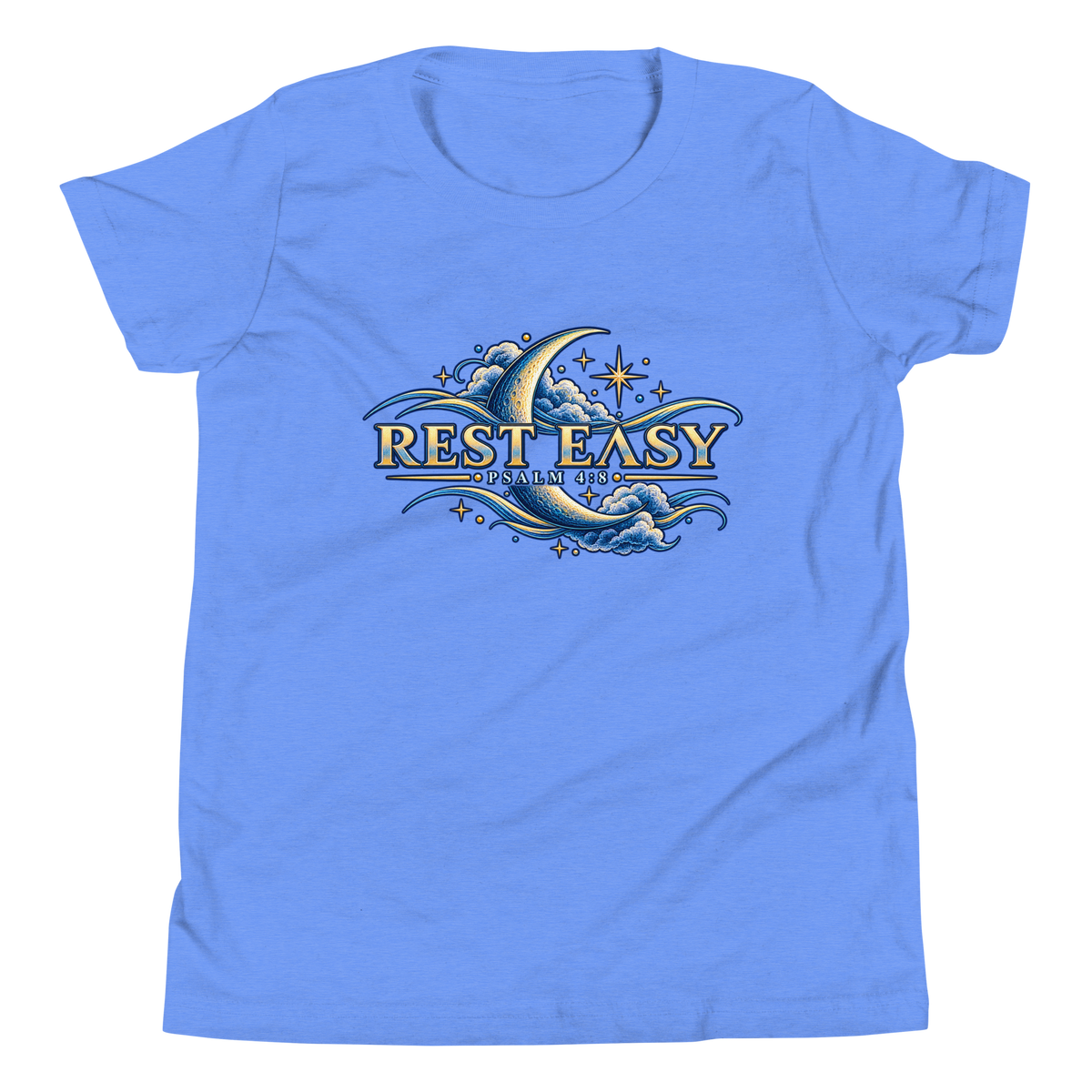 Rest Easy | Psalm 4:8 Youth Christian T-Shirt