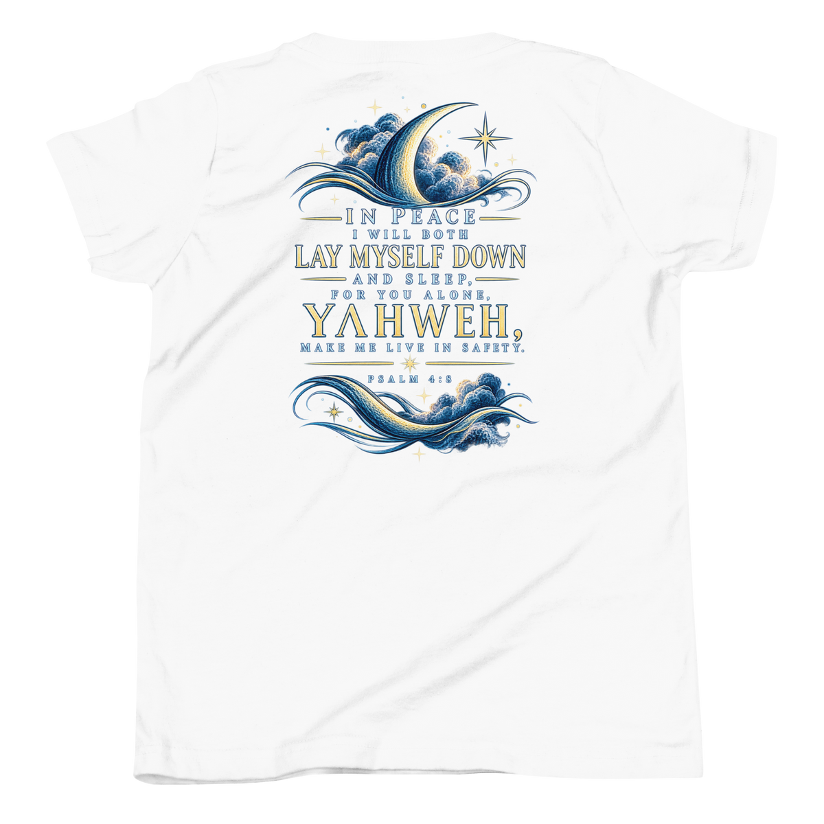 Rest Easy | Psalm 4:8 Youth Christian T-Shirt